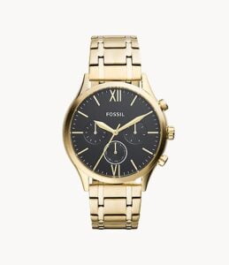 Fenmore midsize multifunction gold-tone stainless steel watch 