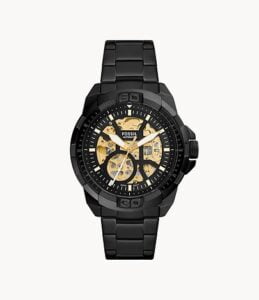 Bronson Automatic Black Stainless Steel Watch