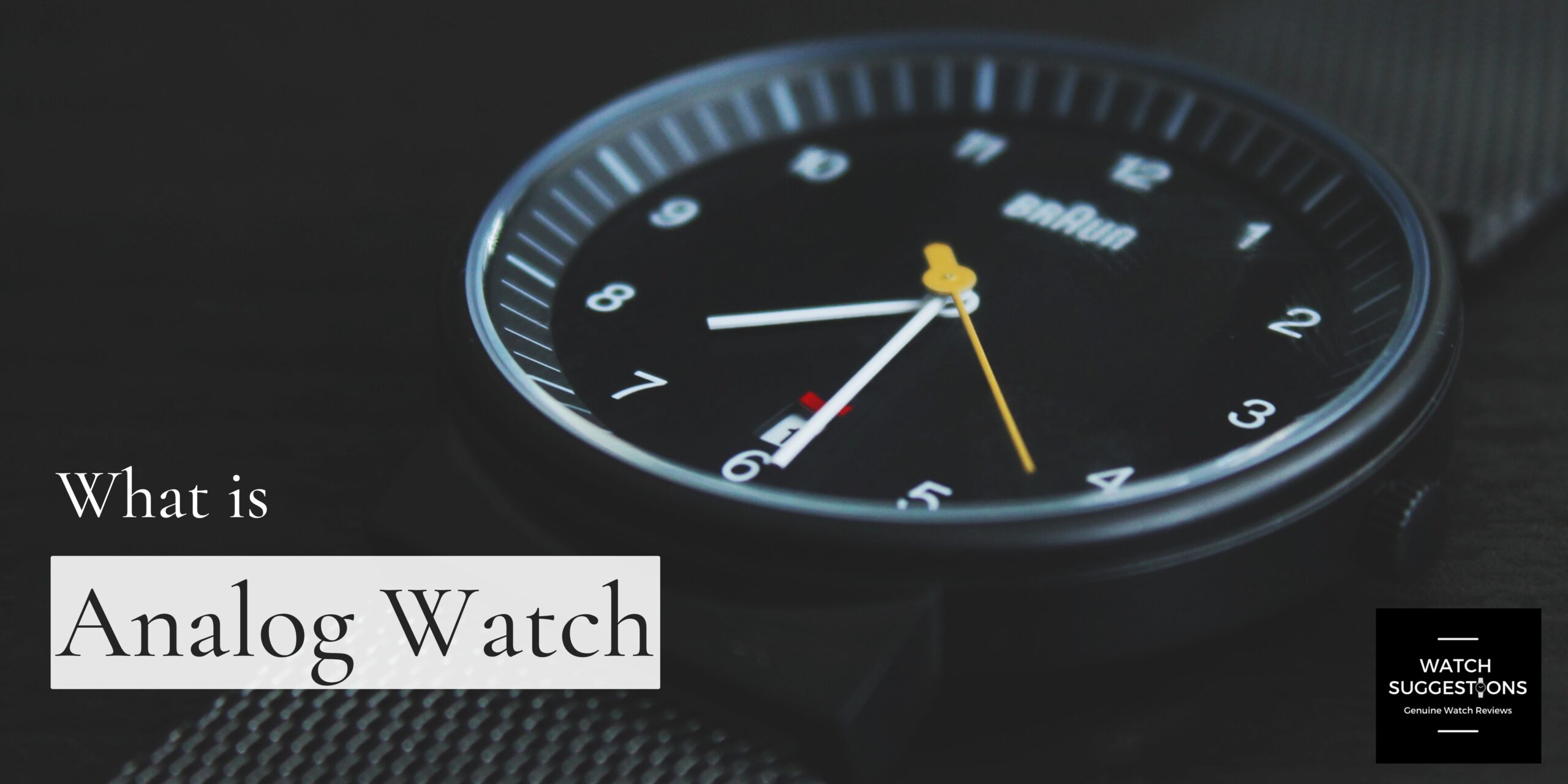 what is an analog watch