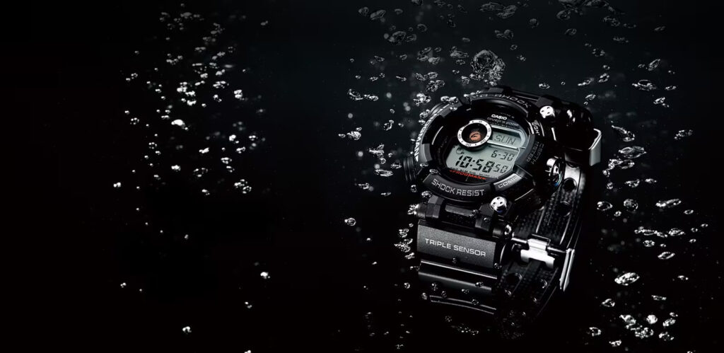 water pressure gshock wr20bar