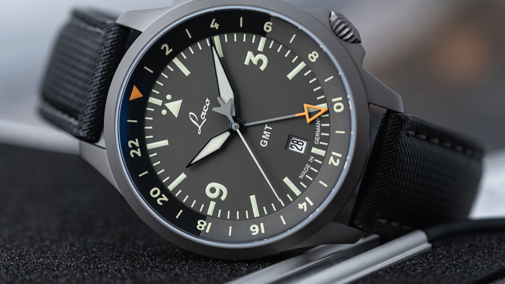 Laco Frankfurt GMT watch