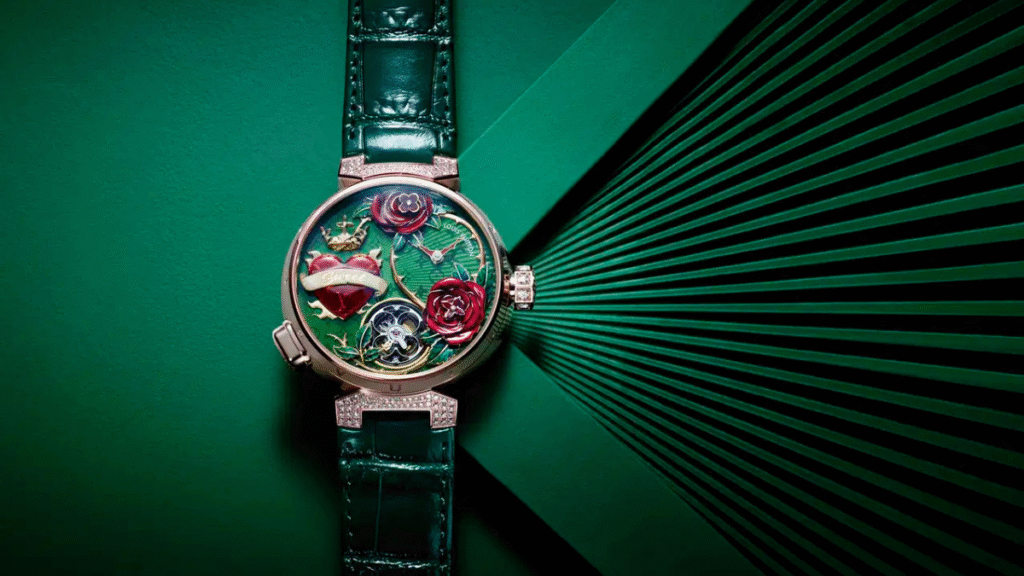 Louis Vuitton Tambour Fiery Heart Automatae watch
