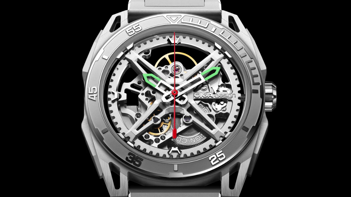 CIGA design Falcon Round Automatic Skeleton Watch