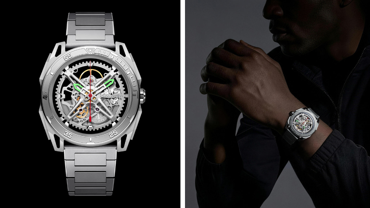 CIGA design Falcon Round Automatic Skeleton Watch