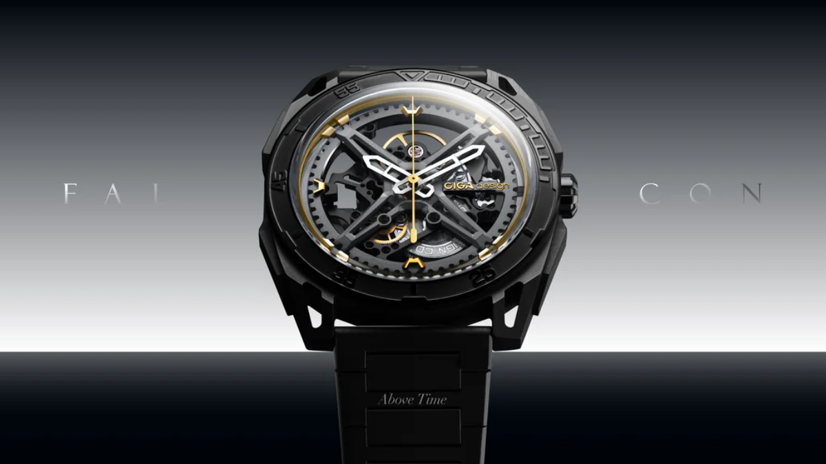 CIGA design Falcon Round Automatic Skeleton Watch