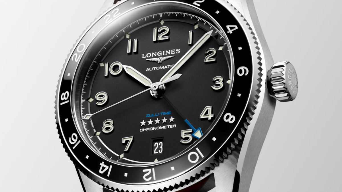 Longines Spirit Zulu Time  GMT Watch